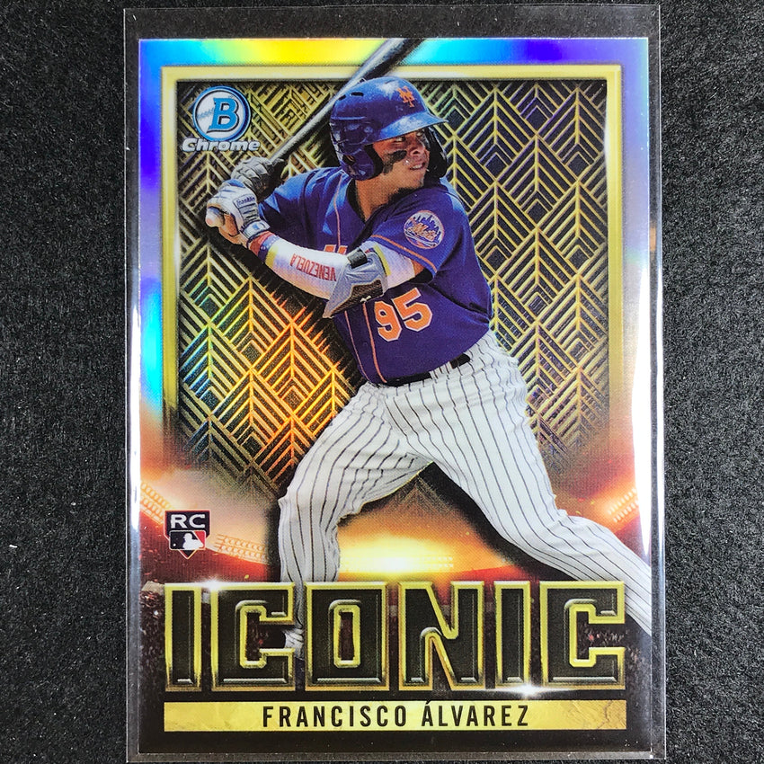 2023 Bowman Chrome MLB FRANCISCO ALVAREZ Bowman Iconic Rookie Refractor #25