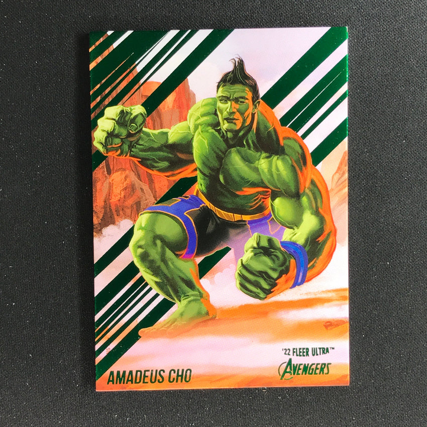 2022 Fleer Ultra Avengers AMADEUS CHO Base Green Foil #9