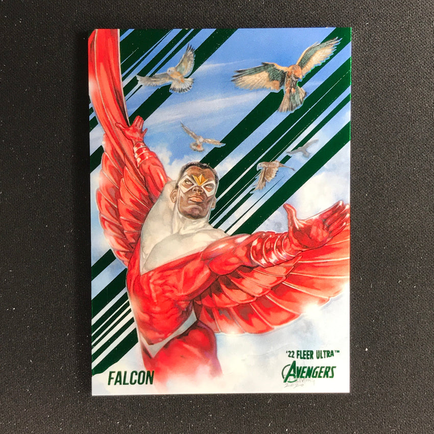 2022 Fleer Ultra Avengers FALCON Base Green Foil #21