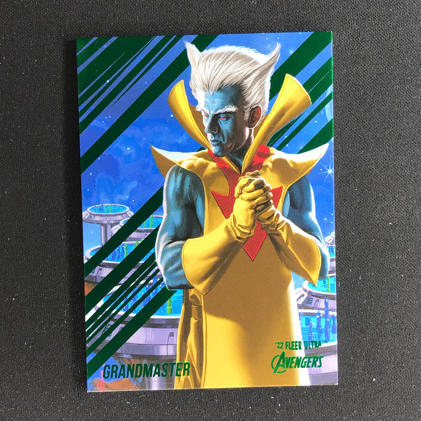 2022 Fleer Ultra Avengers GRANDMASTER Base Green Foil #24
