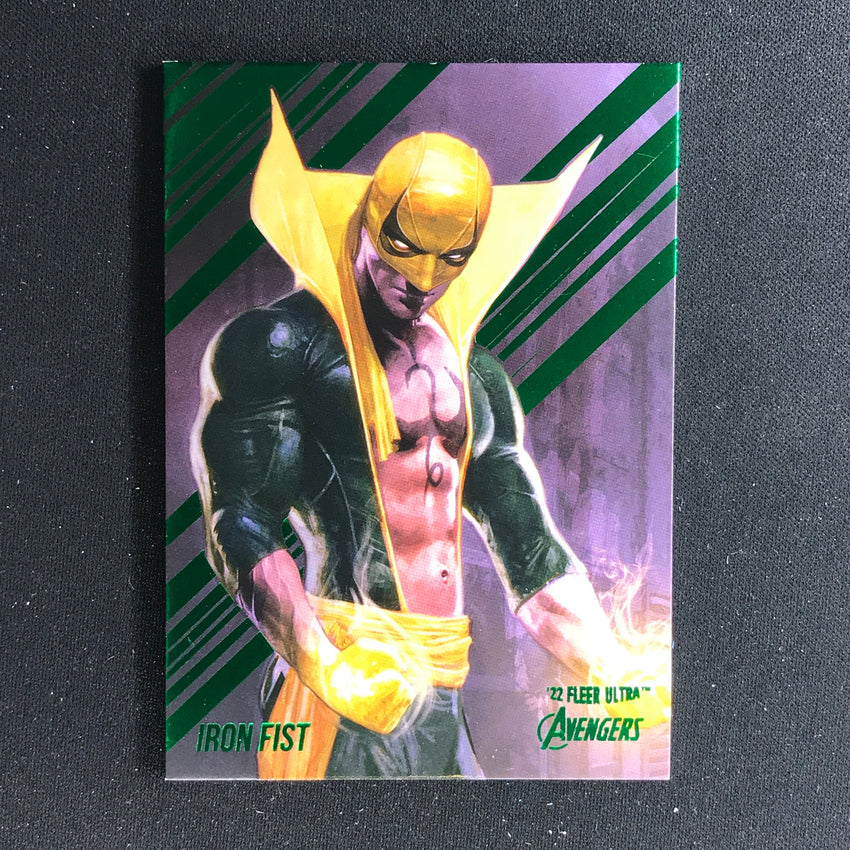 2022 Fleer Ultra Avengers IRON FIST Base Green Foil #33