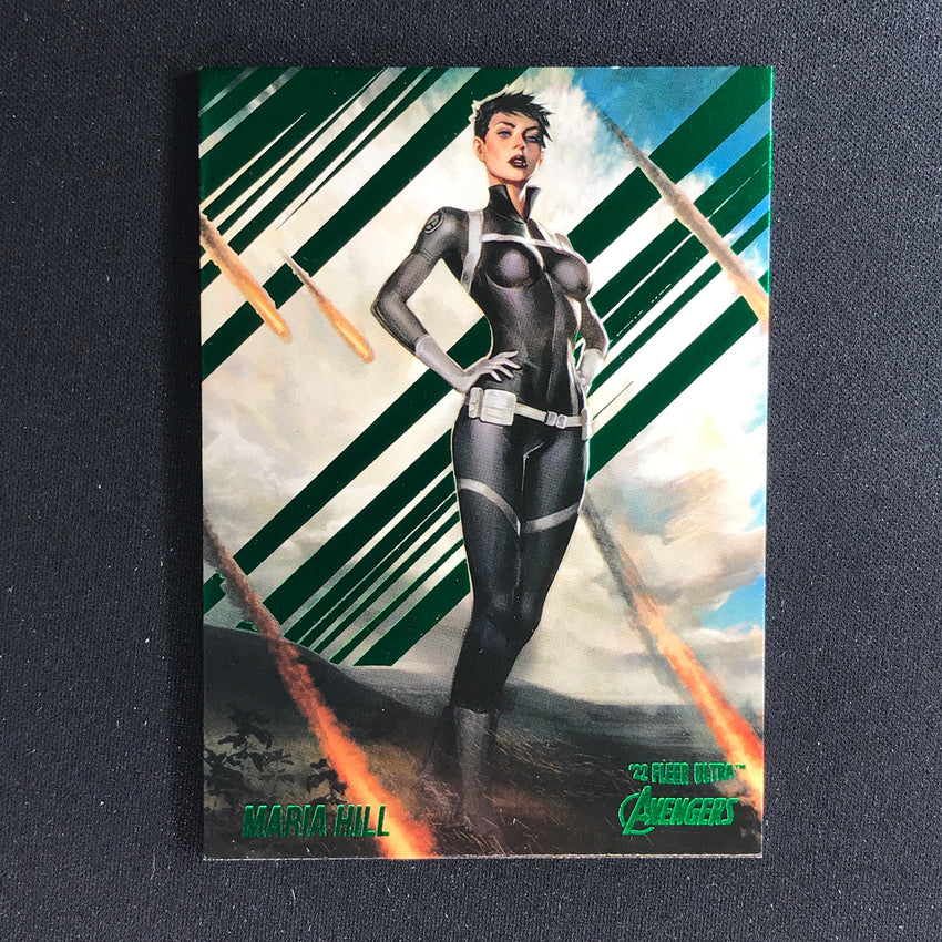 2022 Fleer Ultra Avengers MARIA HILL Base Green Foil #42