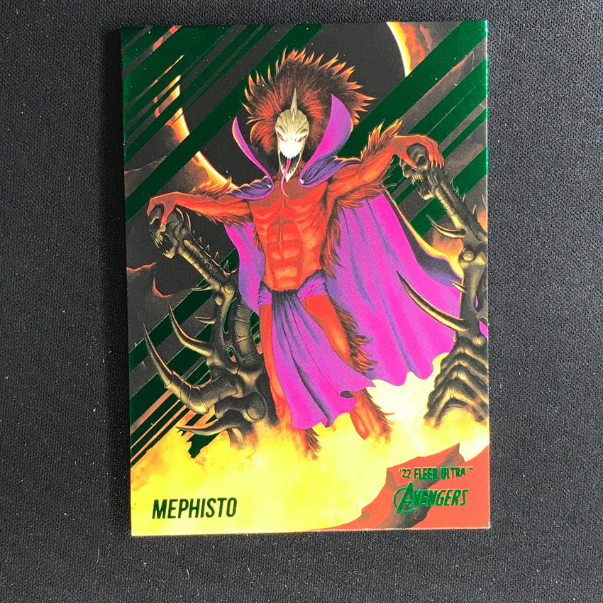 2022 Fleer Ultra Avengers MEPHISTO Base Green Foil #43