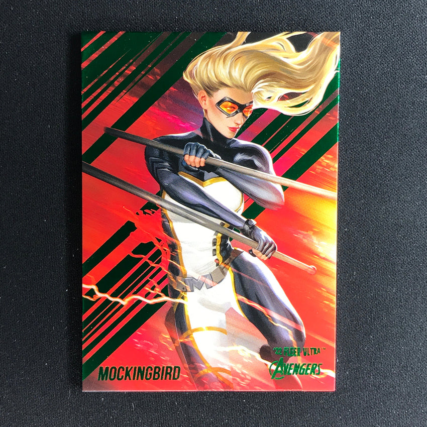 2022 Fleer Ultra Avengers MOCKINGBIRD Base Green Foil #45