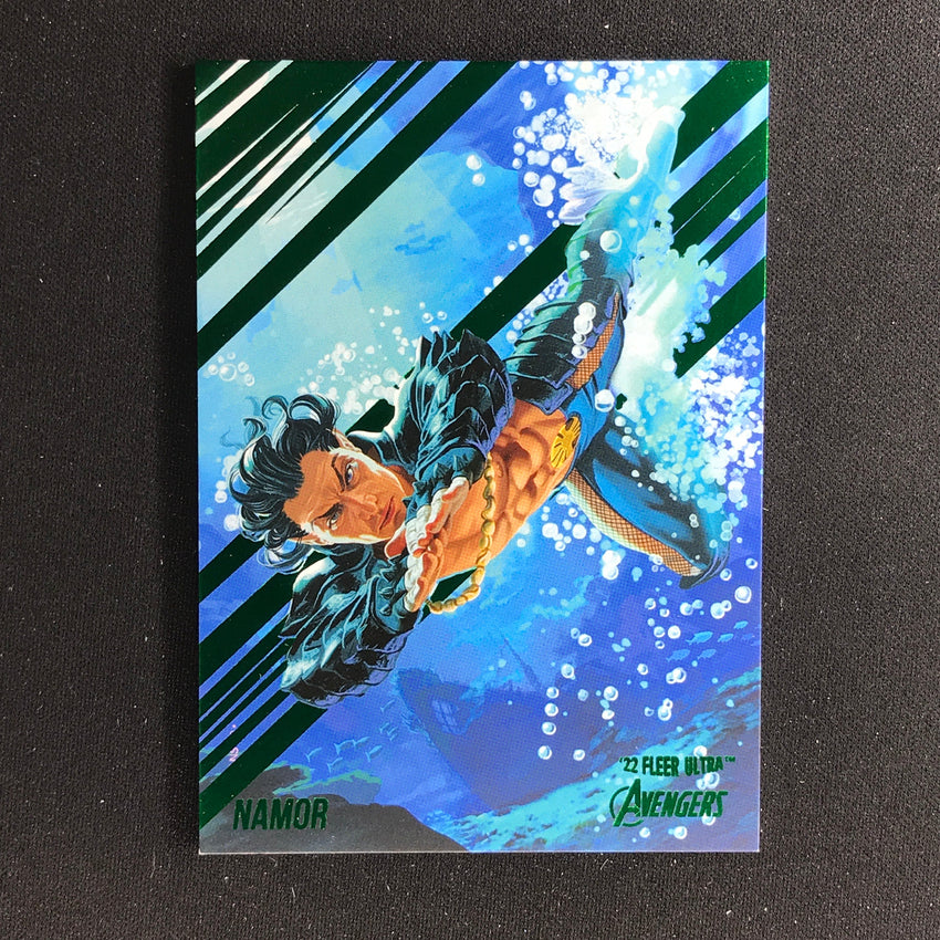 2022 Fleer Ultra Avengers NAMOR Base Green Foil #50