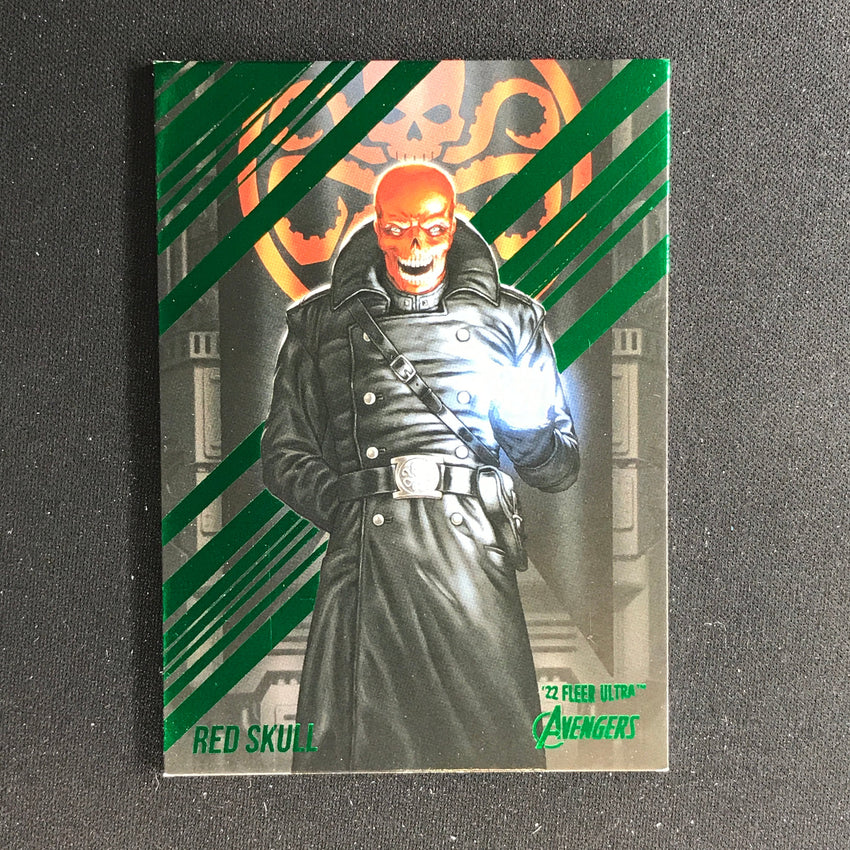 2022 Fleer Ultra Avengers RED SKULL Base Green Foil #57