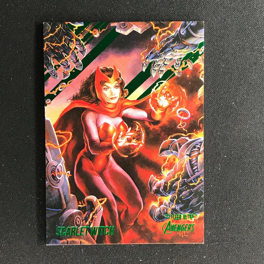 2022 Fleer Ultra Avengers SCARLET WITCH Base Green Foil #61