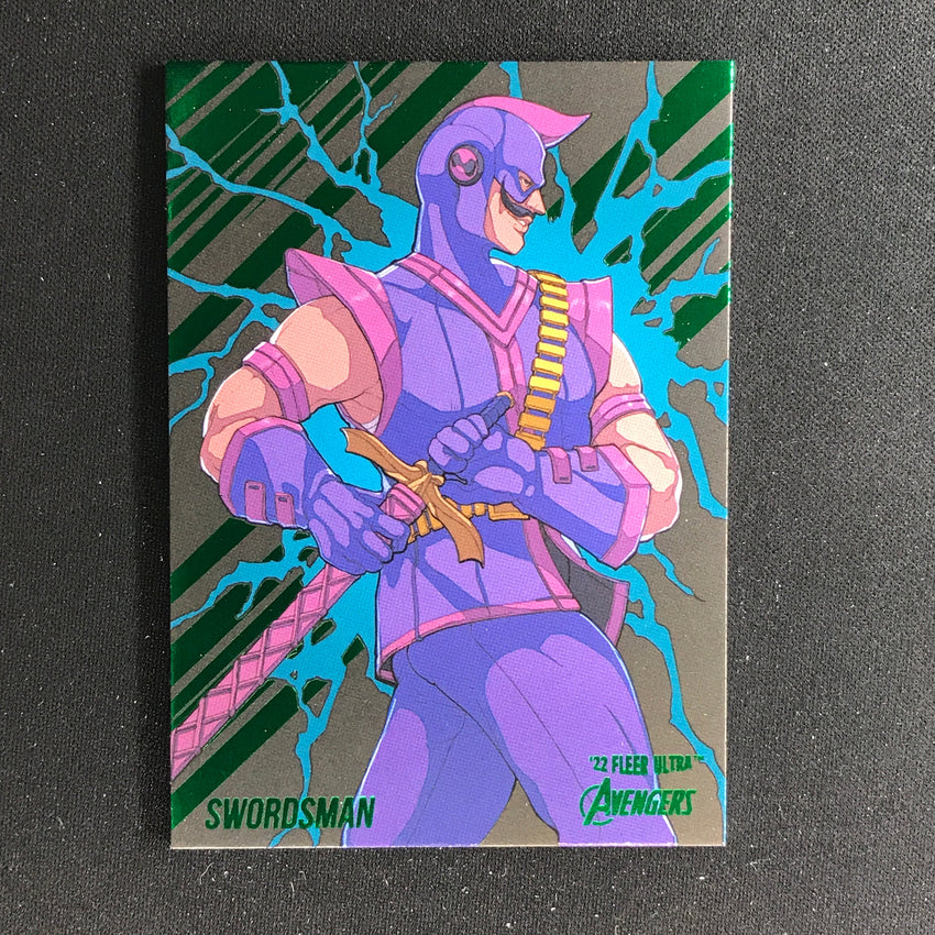 2022 Fleer Ultra Avengers SWORDSMAN Base Green Foil #65