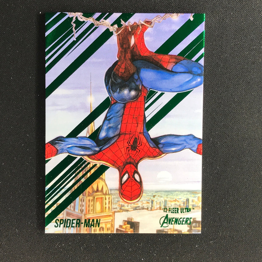 2022 Fleer Ultra Avengers SPIDER-MAN Base Green Foil #69