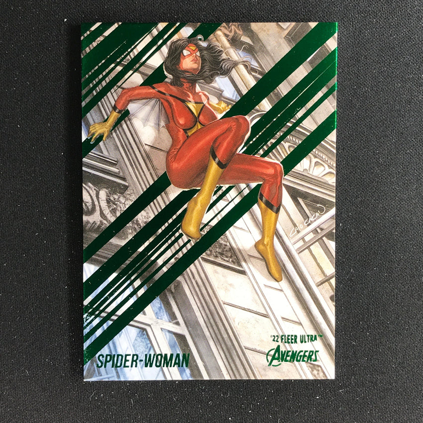2022 Fleer Ultra Avengers SPIDER-WOMAN Base Green Foil #70