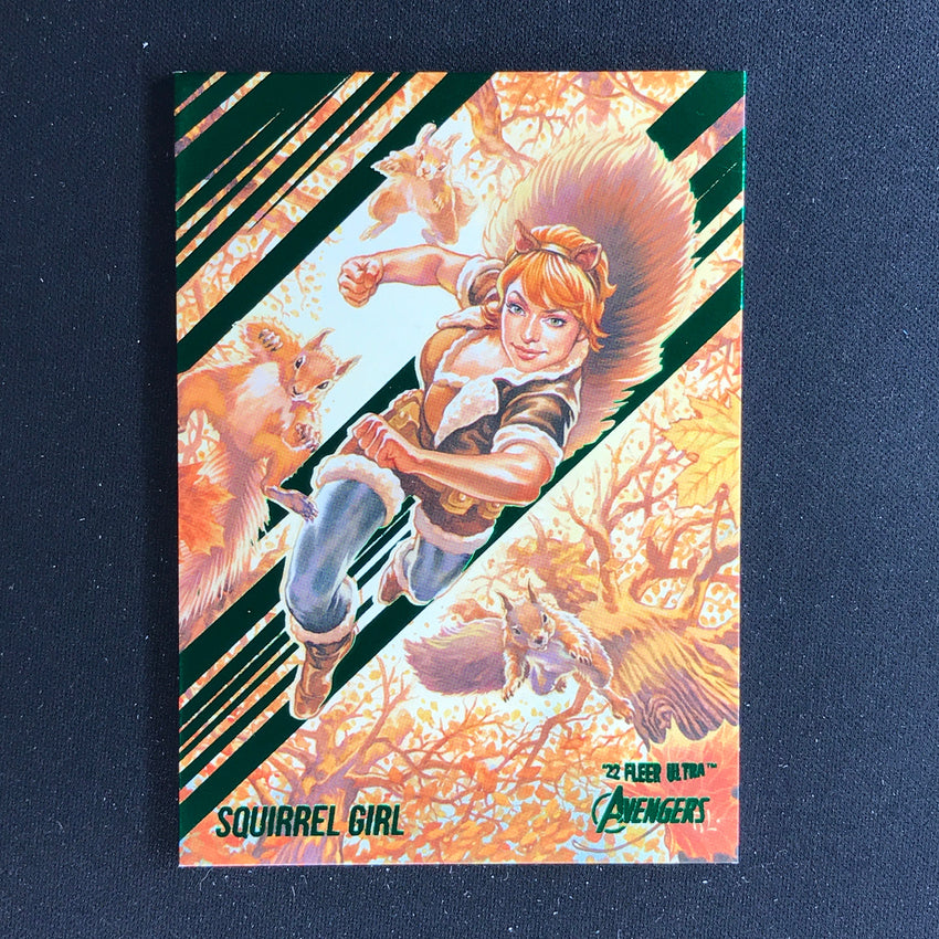 2022 Fleer Ultra Avengers SQUIRREL GIRL Base Green Foil #71