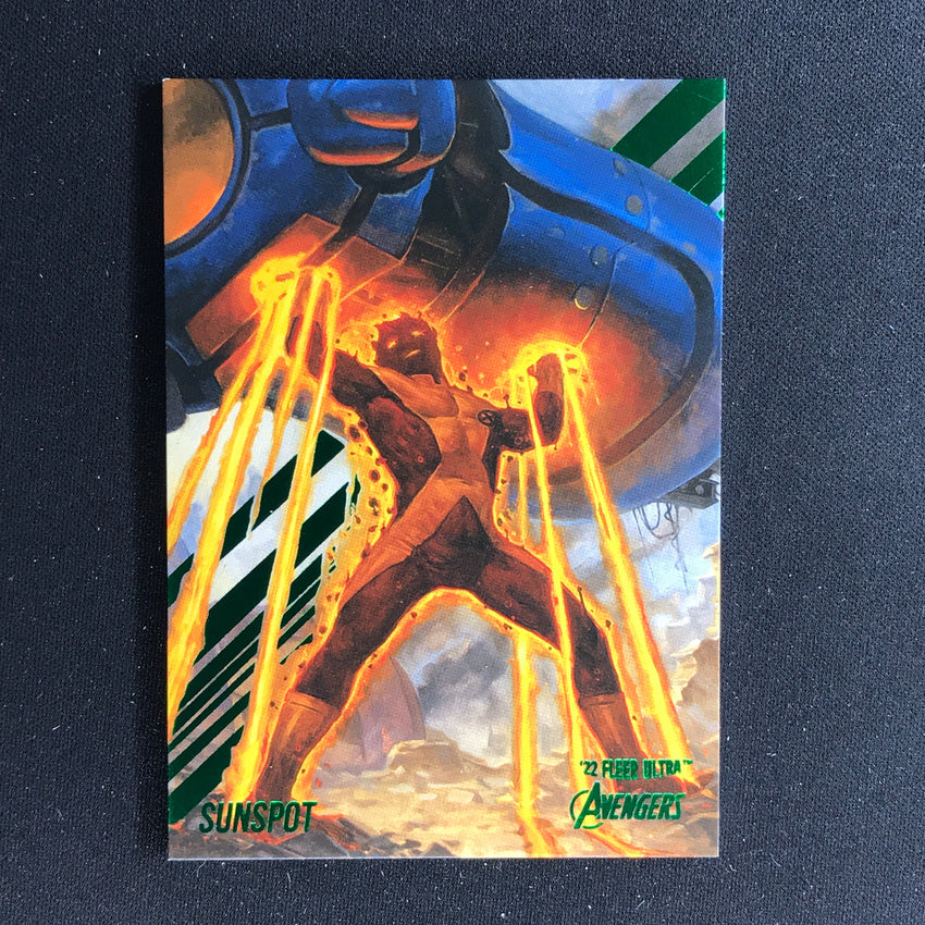 2022 Fleer Ultra Avengers SUNSPOT Base Green Foil #74