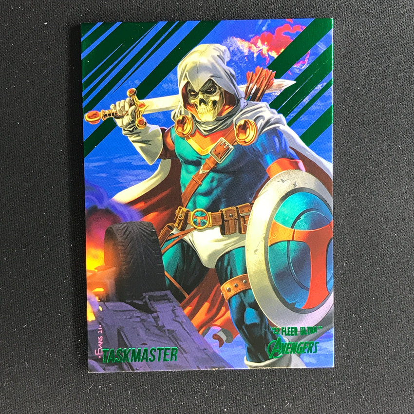 2022 Fleer Ultra Avengers TASKMASTER Base Green Foil #75