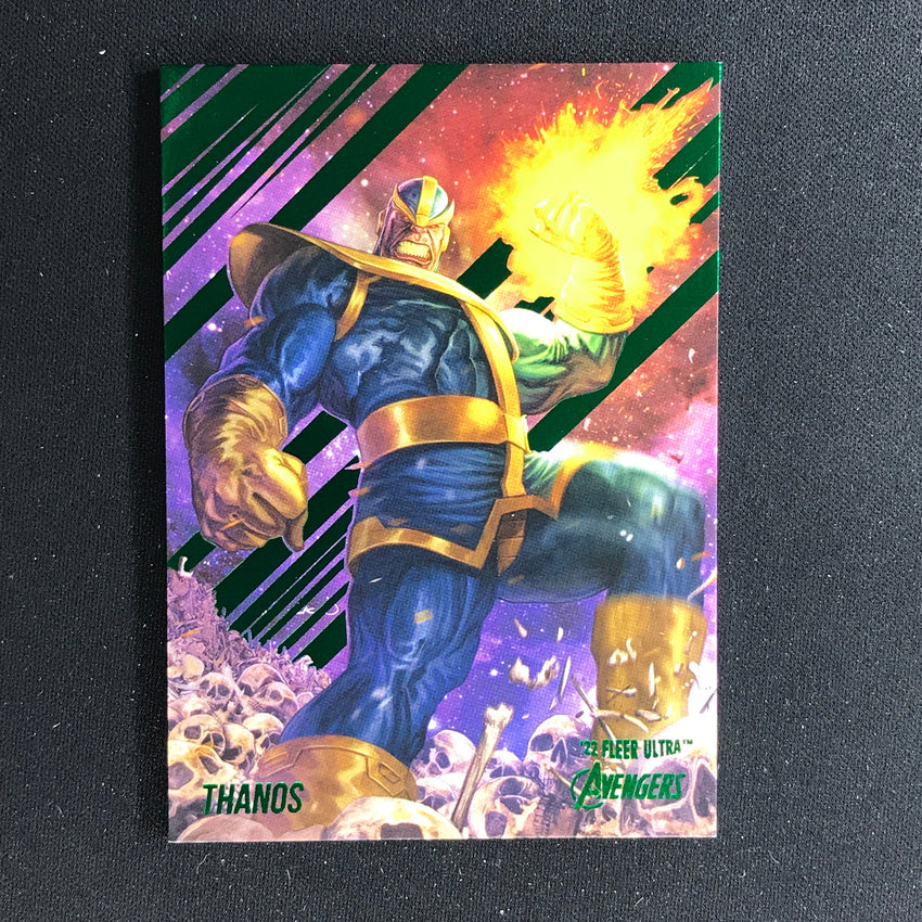 2022 Fleer Ultra Avengers Thanos Base Green Foil No 76