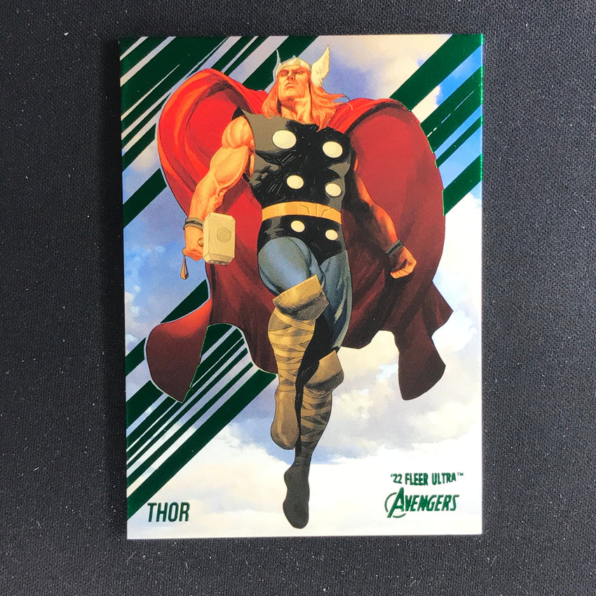 2022 Fleer Ultra Avengers THOR Base Green Foil #77