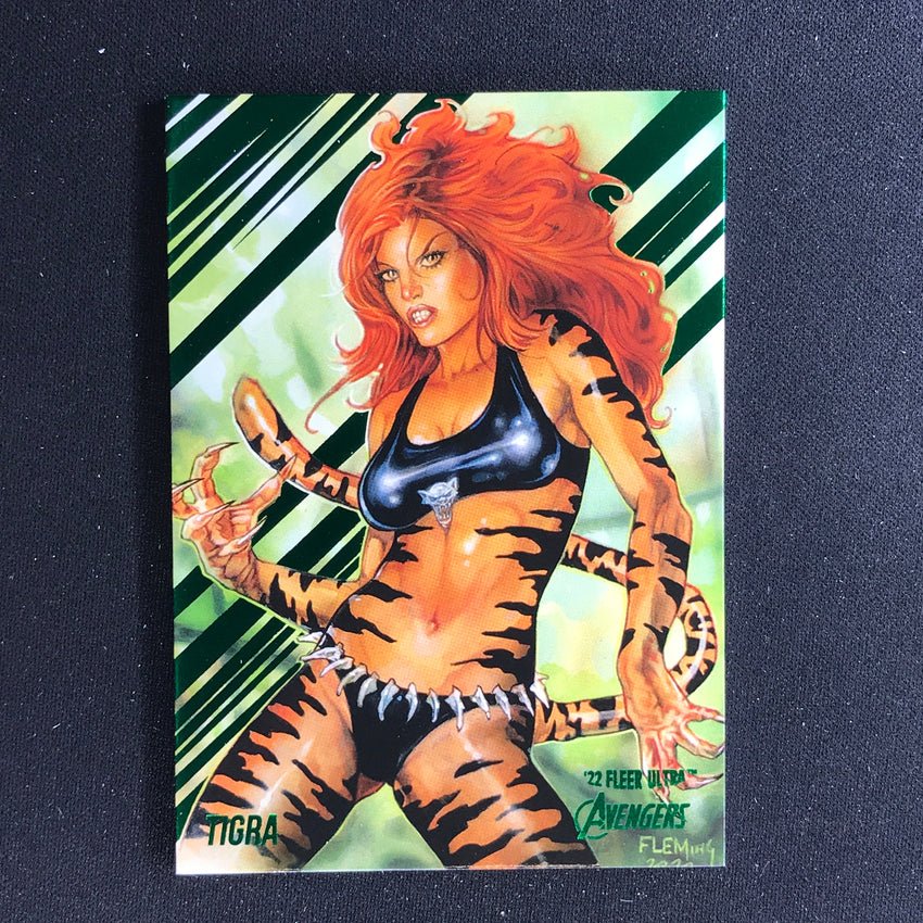 2022 Fleer Ultra Avengers TIGRA Base Green Foil #78