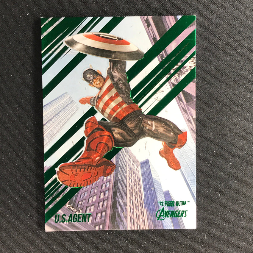 2022 Fleer Ultra Avengers U.S. AGENT Base Green Foil #81