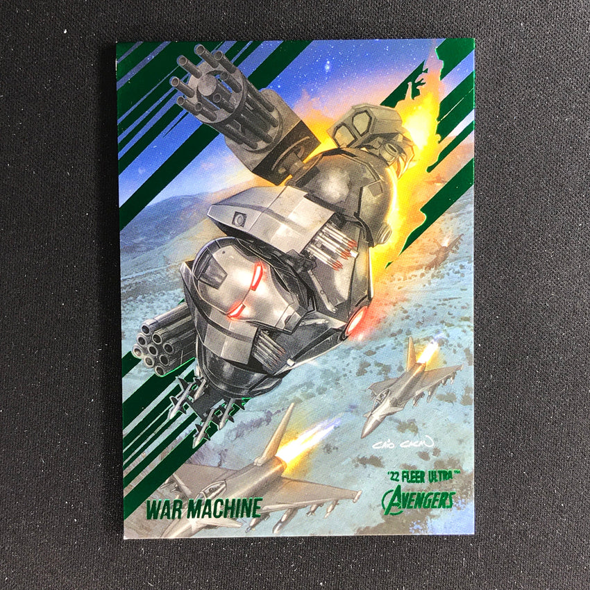 2022 Fleer Ultra Avengers WAR MACHINE Base Green Foil #84