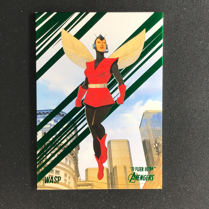 2022 Fleer Ultra Avengers WASP Base Green Foil #85