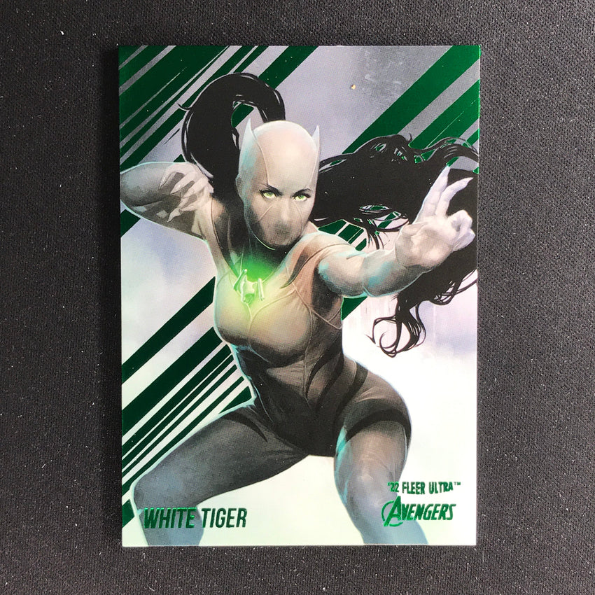 2022 Fleer Ultra Avengers WHITE TIGER Base Green Foil #86