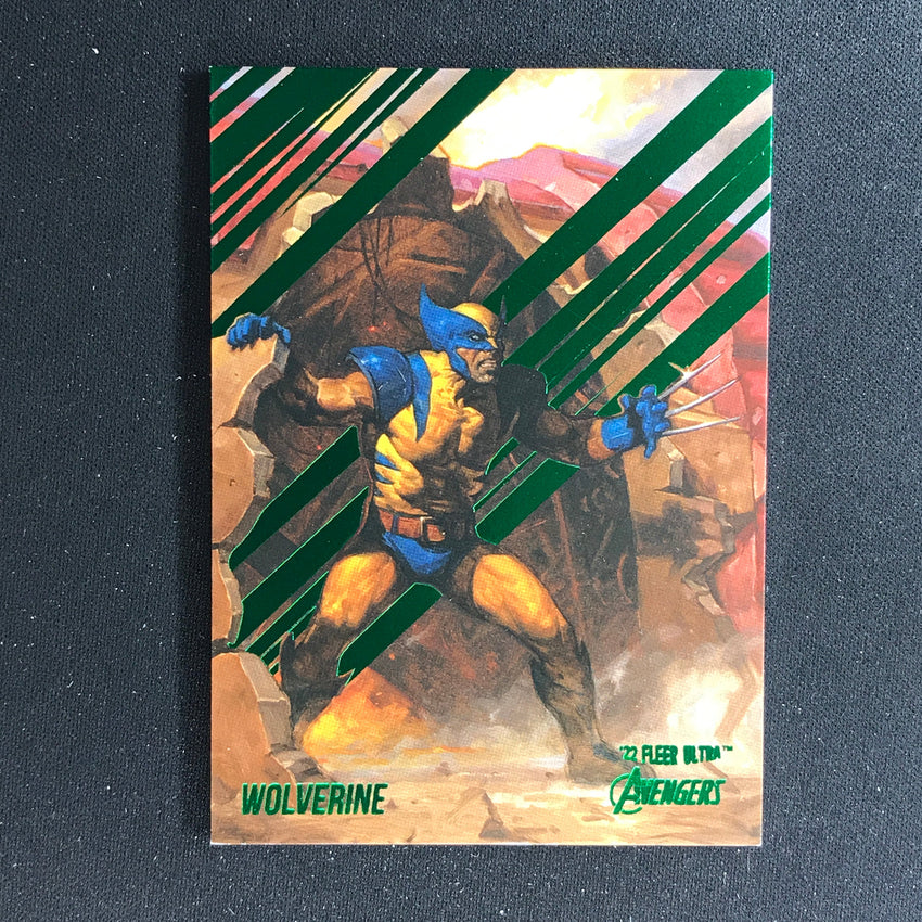 2022 Fleer Ultra Avengers WOLVERINE Base Green Foil #89