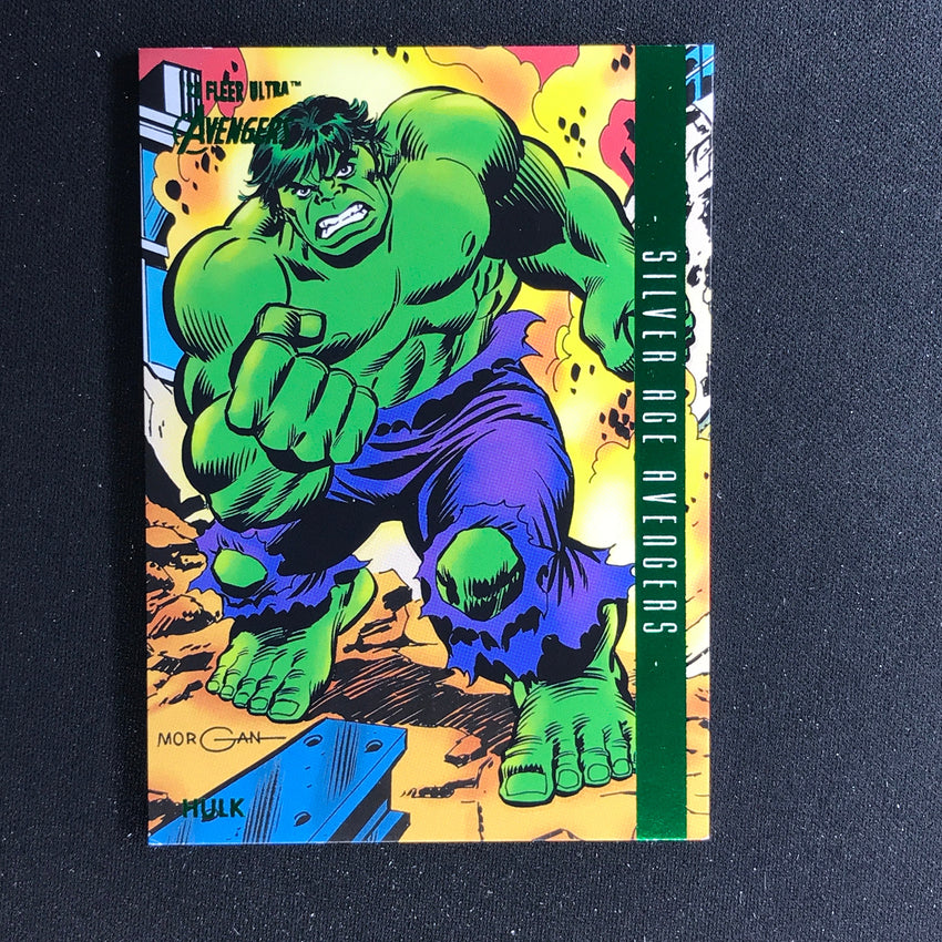 2022 Fleer Ultra Avengers HULK Silver Age Green Foil #107