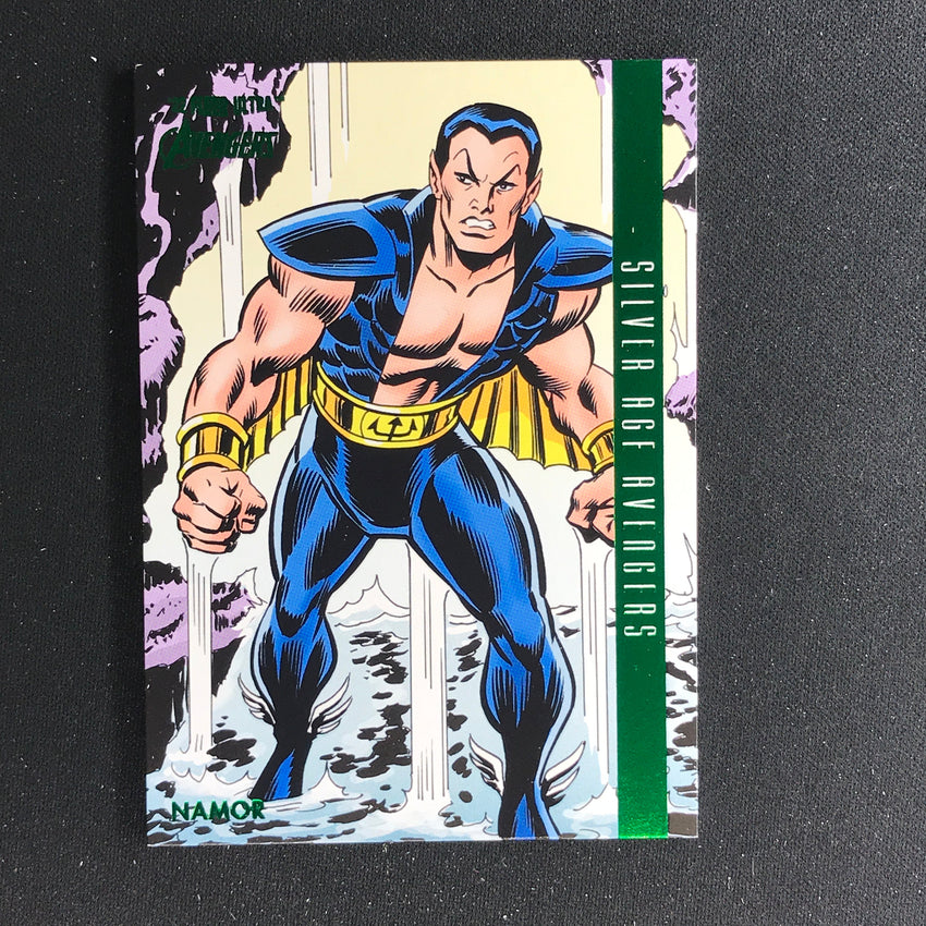 2022 Fleer Ultra Avengers NAMOR Silver Age Green Foil #109