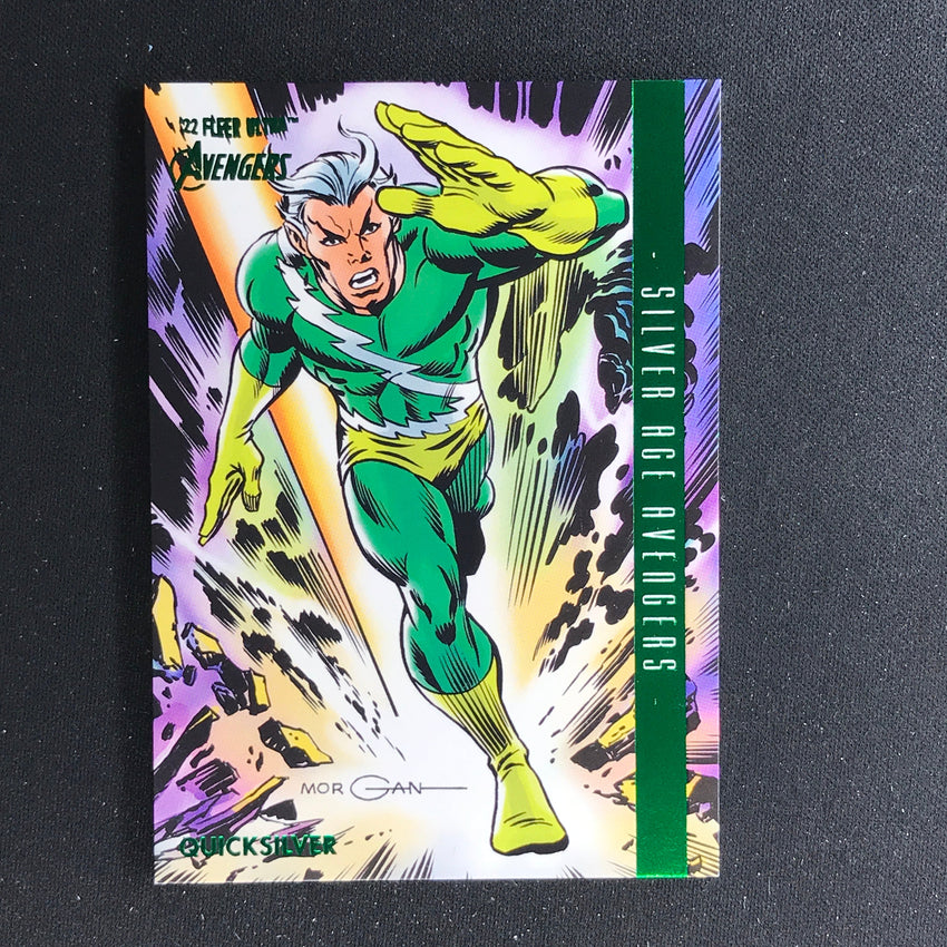 2022 Fleer Ultra Avengers QUICKSILVER Silver Age Green Foil #110