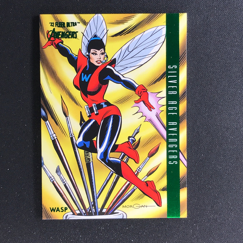 2022 Fleer Ultra Avengers WASP Silver Age Green Foil #115