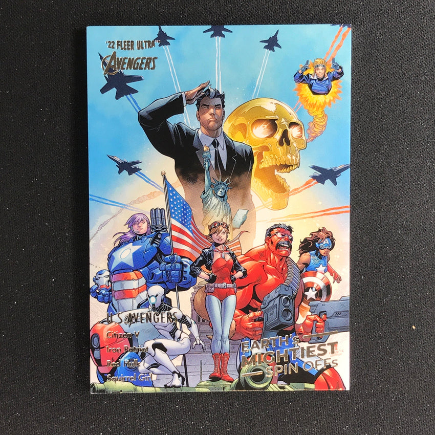 2022 Fleer Ultra Avengers U.s. Avengers Earths Mightiest Spin-offs Base No 7