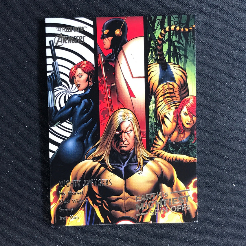 2022 Fleer Ultra Avengers Mighty Avengers Earths Mightiest Spin-offs Base No 9