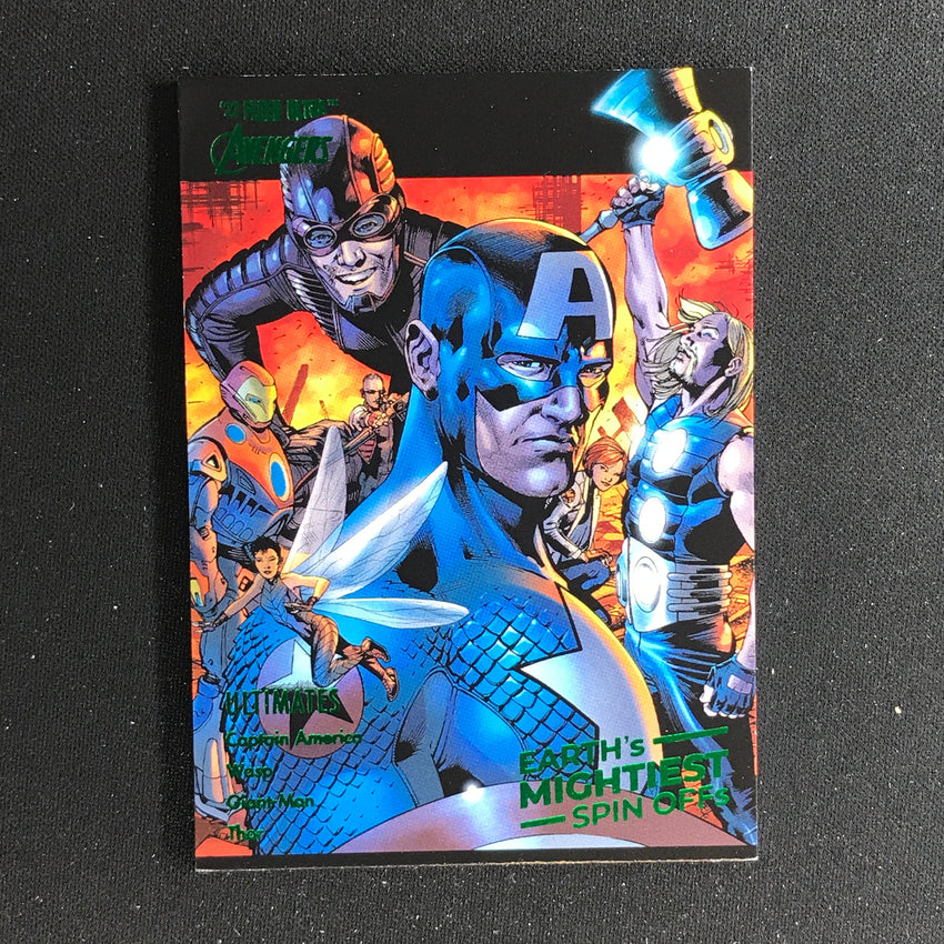 2022 Fleer Ultra Avengers Ultimates Earths Mightiest Spin-offs Green Foil No 2