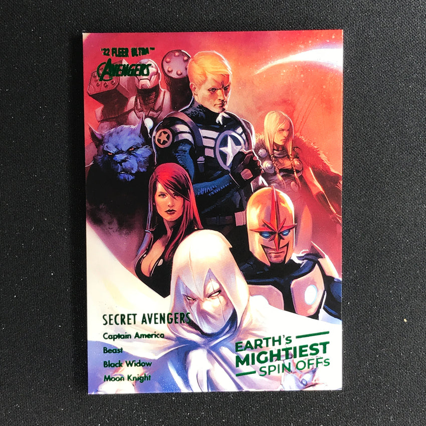 2022 Fleer Ultra Avengers SECRET AVENGERS Mightiest Spin-Offs Green Foil #3