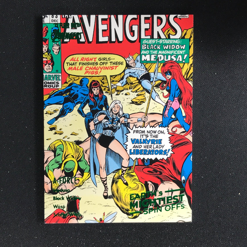 2022 Fleer Ultra Avengers A-force Earths Mightiest Spin-offs Green Foil No 4