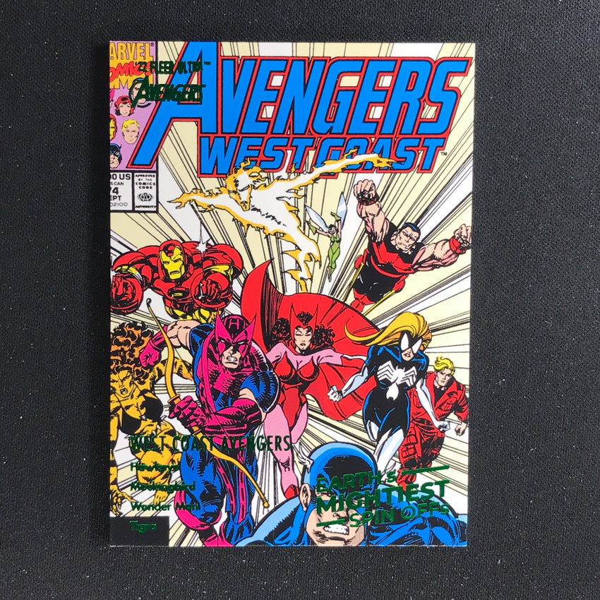 2022 Fleer Ultra Avengers WEST COAST AVENGERS Mightiest Spin-Offs Green Foil #8