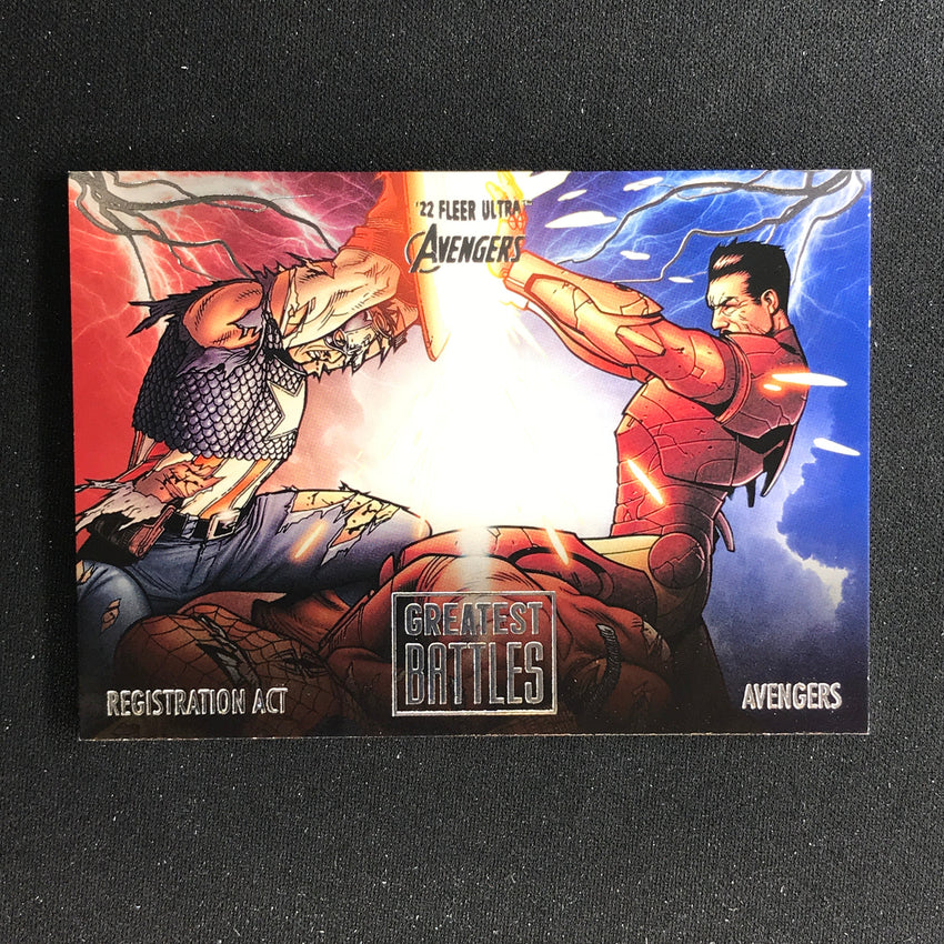 2022 Fleer Ultra Avengers CIVIL WAR Greatest Battles Base #2