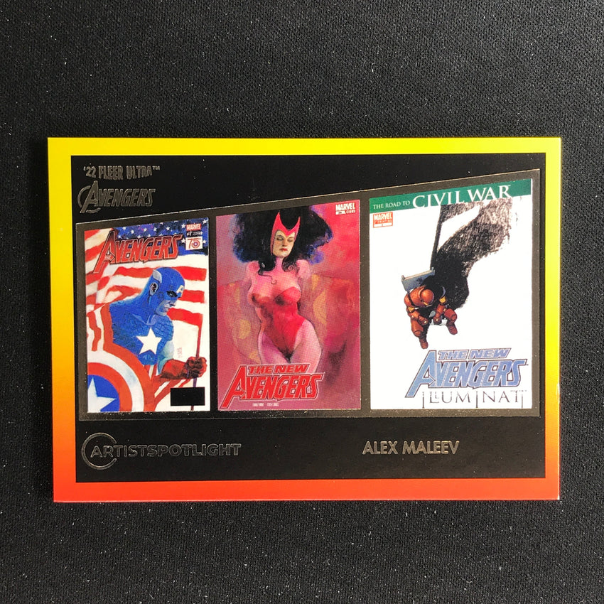 2022 Fleer Ultra Avengers ALEX MALEEV Artist Spotlight Base #9