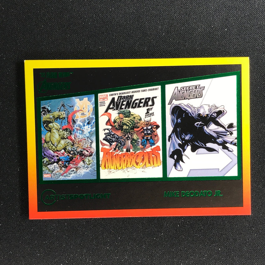 2022 Fleer Ultra Avengers MIKE DEODATO JR. Artist Spotlight Green Foil #2