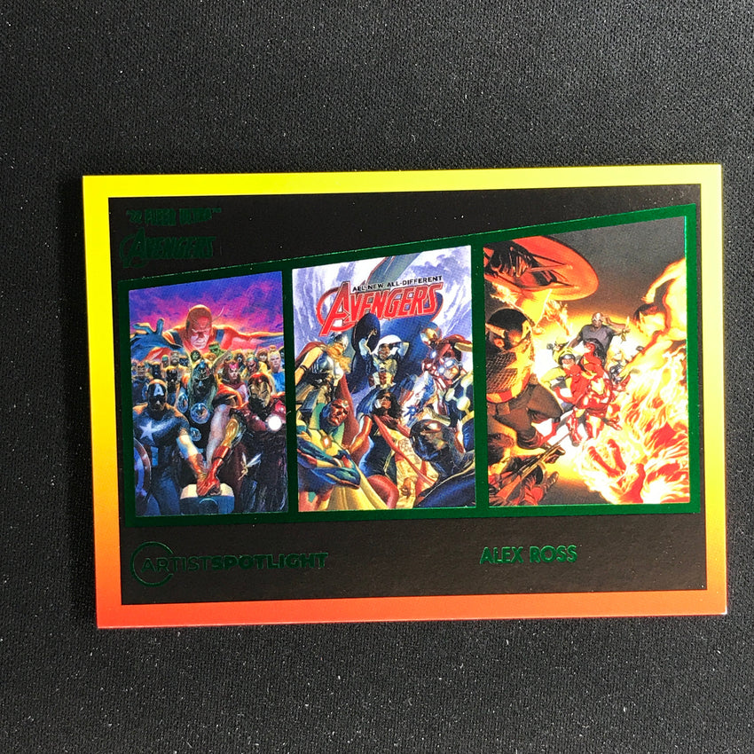 2022 Fleer Ultra Avengers ALEX ROSS Artist Spotlight Green Foil #3