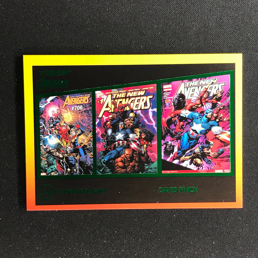 2022 Fleer Ultra Avengers DAVID FINCH Artist Spotlight Green Foil #5