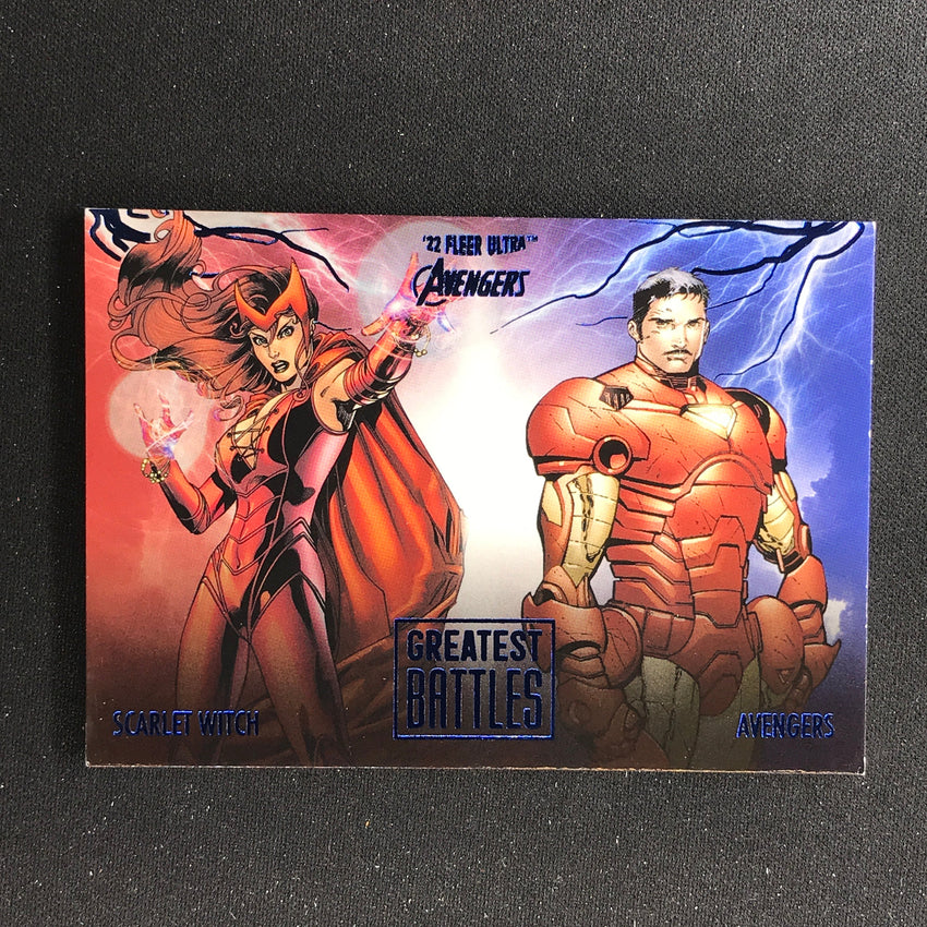2022 Fleer Ultra Avengers House Of M Greatest Battles Blue Foil 213/360