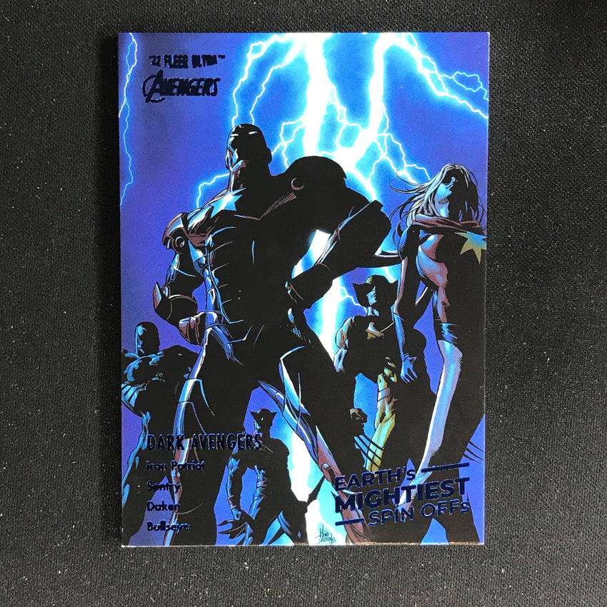 2022 Fleer Ultra Avengers Dark Avengers Mightiest Spin-offs Blue Foil 266/360
