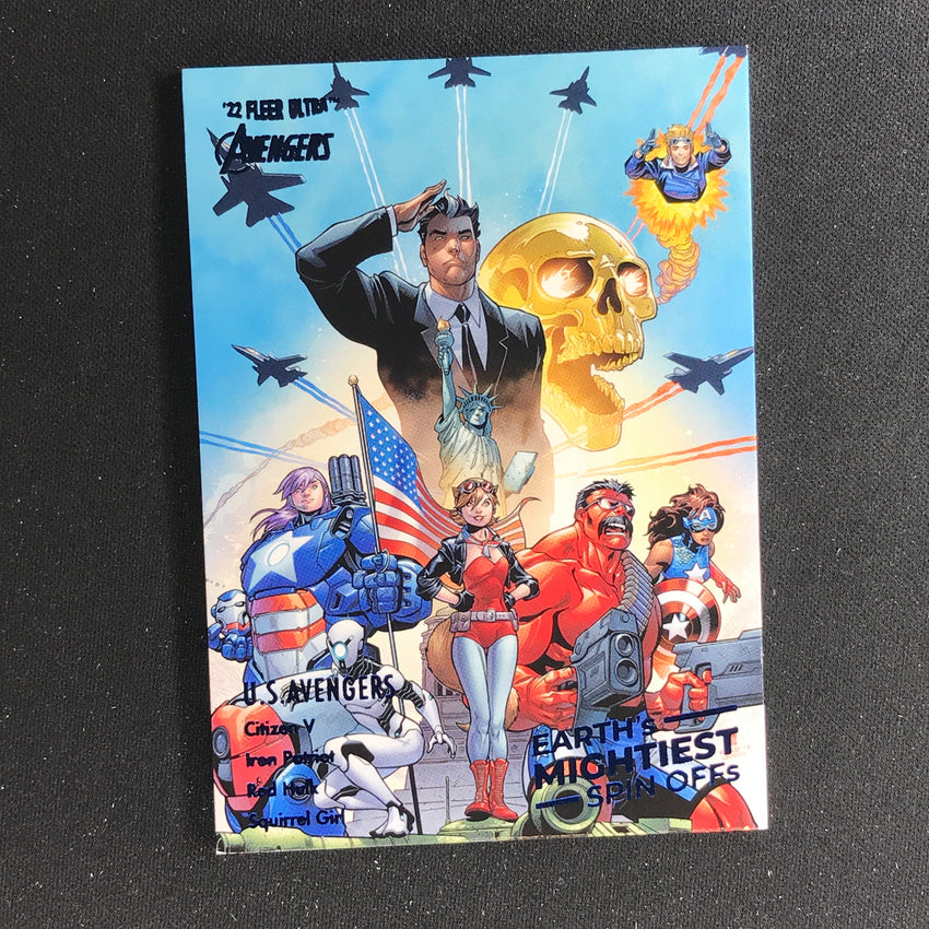 2022 Fleer Ultra Avengers U.s Avengers Mightiest Spin-offs Blue Foil 033/360