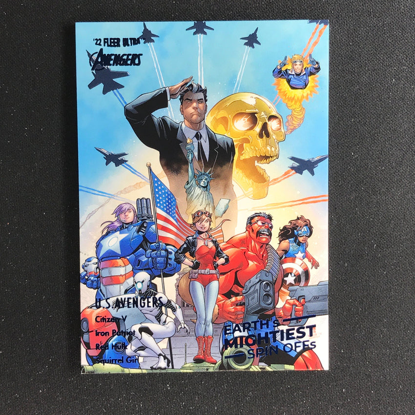 2022 Fleer Ultra Avengers U.s Avengers Mightiest Spin-offs Blue Foil 344/360
