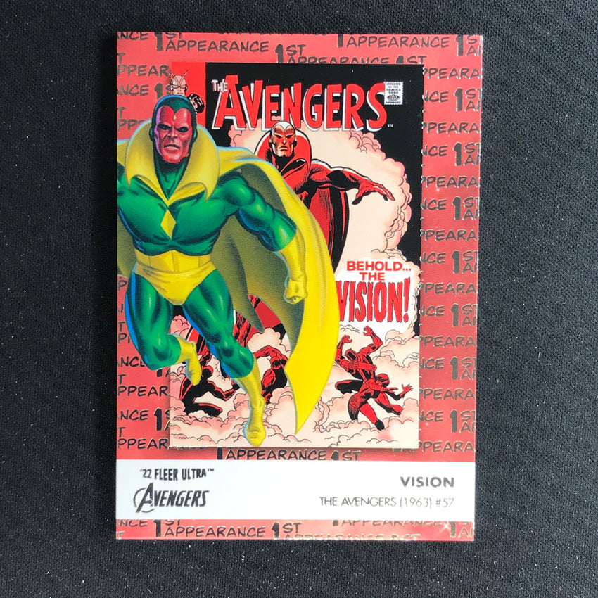 2022 Fleer Ultra Avengers VISION 1st Appearances Base #5
