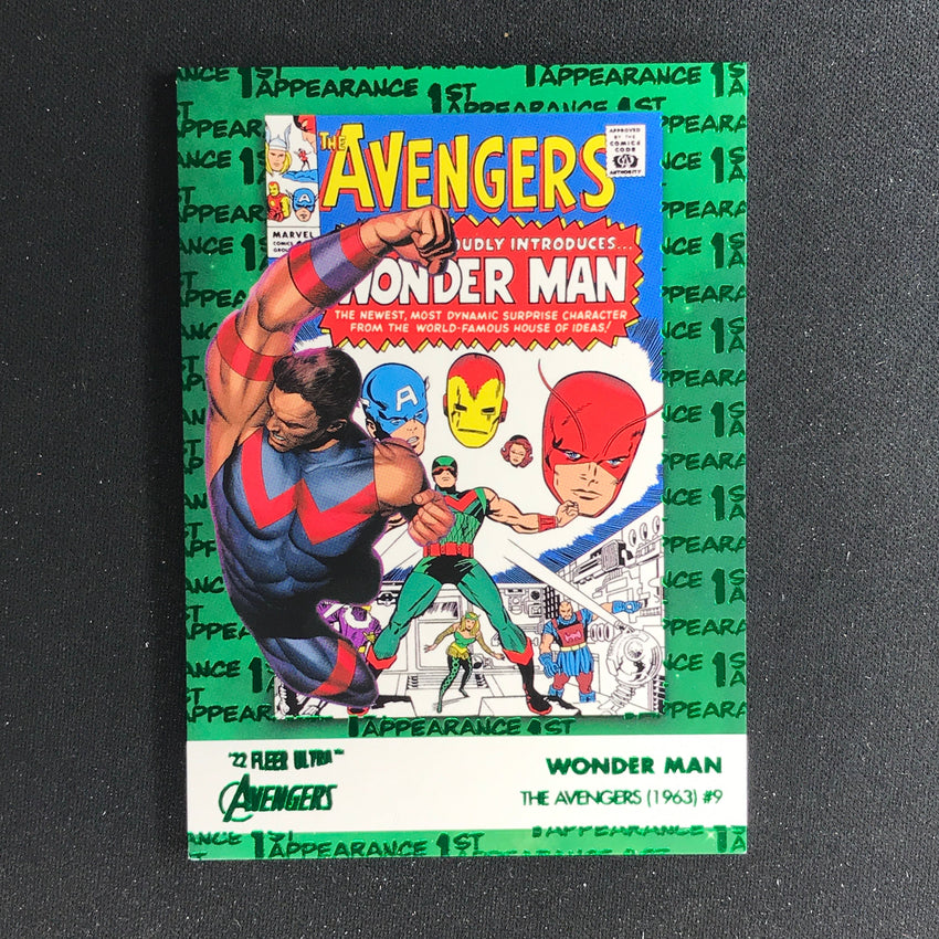 2022 Fleer Ultra Avengers WONDER MAN 1st Appearances Green Foil #1