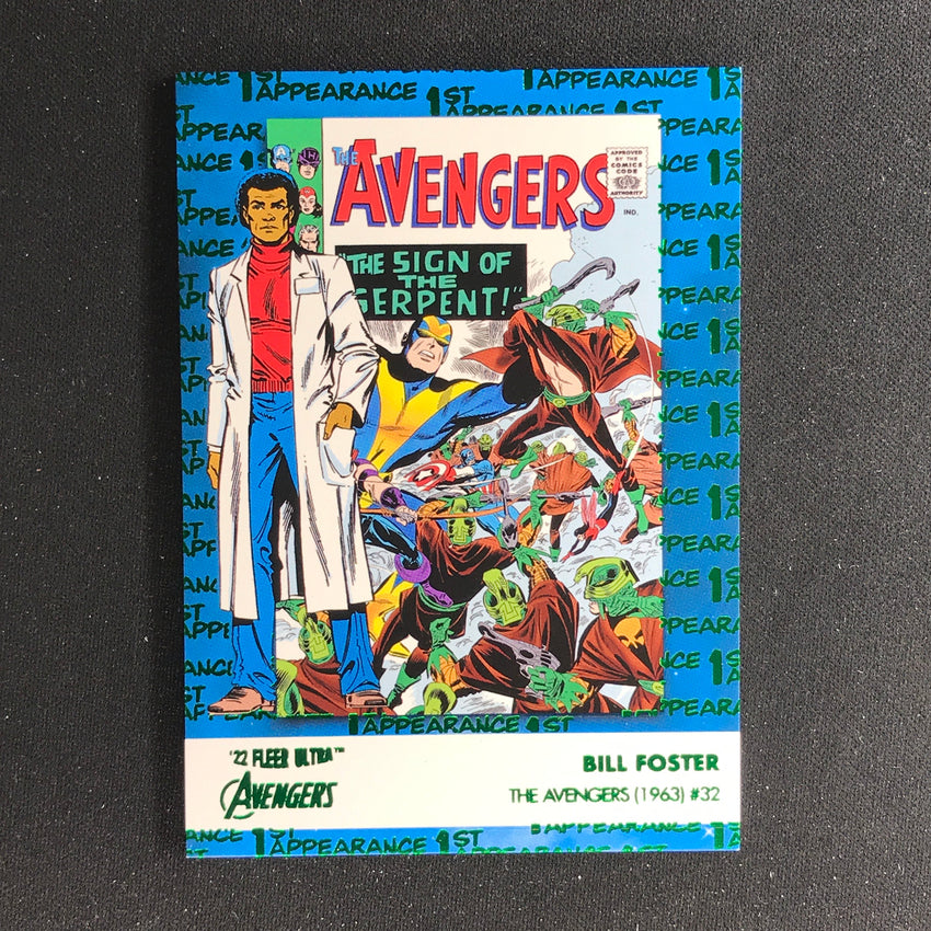 2022 Fleer Ultra Avengers BILL FOSTER 1st Appearances Green Foil #2