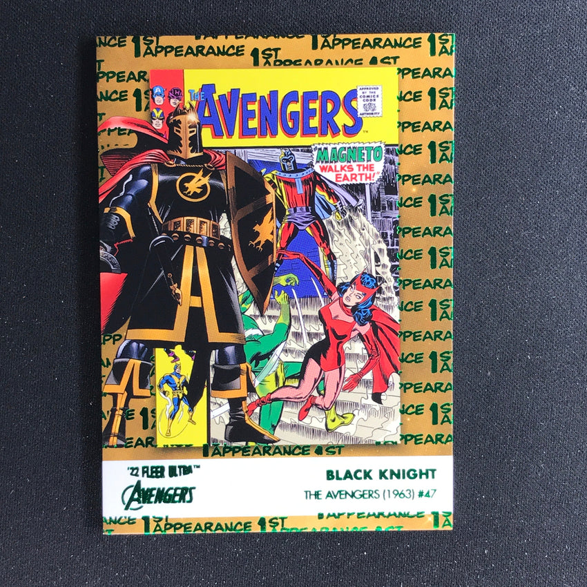2022 Fleer Ultra Avengers BLACK KNIGHT 1st Appearances Green Foil #4