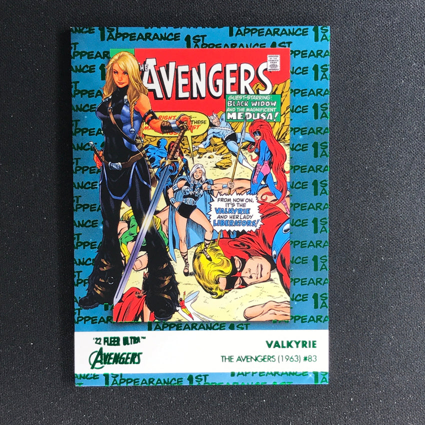 2022 Fleer Ultra Avengers VALKYRIE 1st Appearances Green Foil #6
