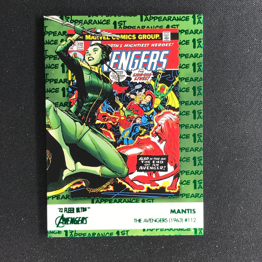 2022 Fleer Ultra Avengers MANTIS 1st Appearances Green Foil #7